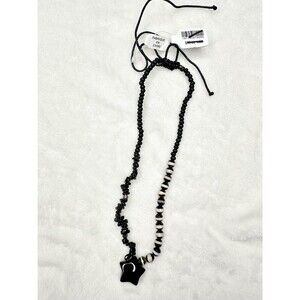 NEW Free People Arrow Choker in Black Star Beaded Bohemian Necklace Layering